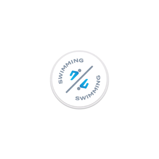 Aquatics Pin Badge white